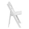 Emma and Oliver Set of 4 800 lb Weight Capacity Indoor/Outdoor Resin Folding Chairs